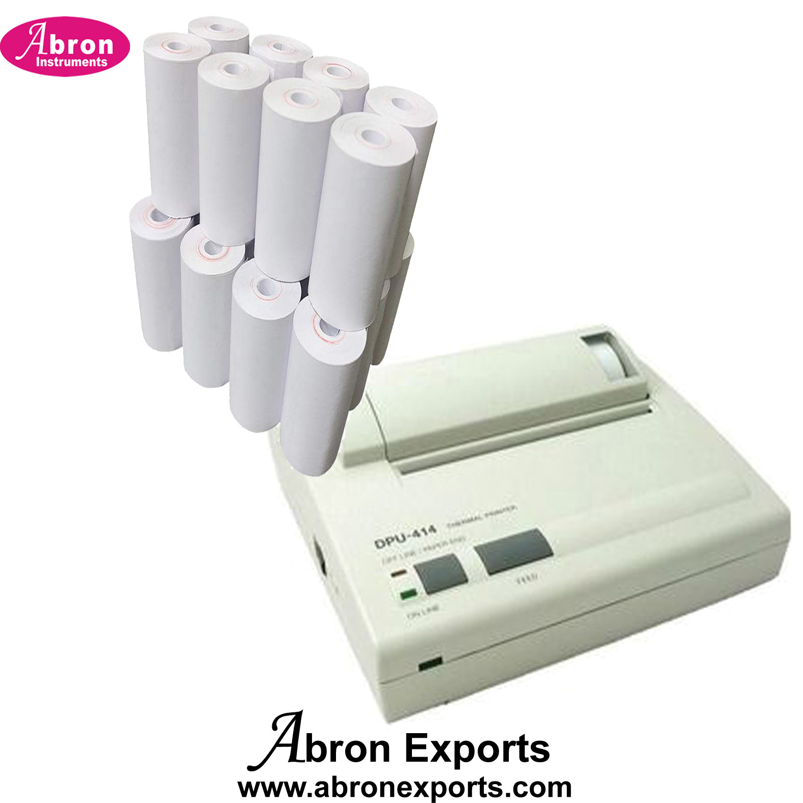 Thermal paper 110mm 4 inch sutable for thermal printers DPU 414 abron  ECG printer pack of 10 rolls ABM-2501P4
